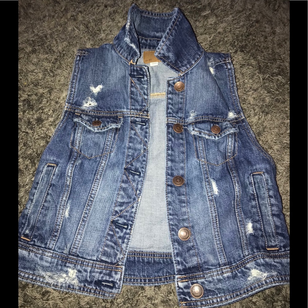 American Eagle Denim Jean Vest
